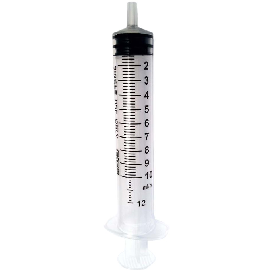 Syringe 10-12cc Luer Slip with Cap Sterile Latex Free (100/BX 8BX/CS) by Exel Corporation  ID 26266